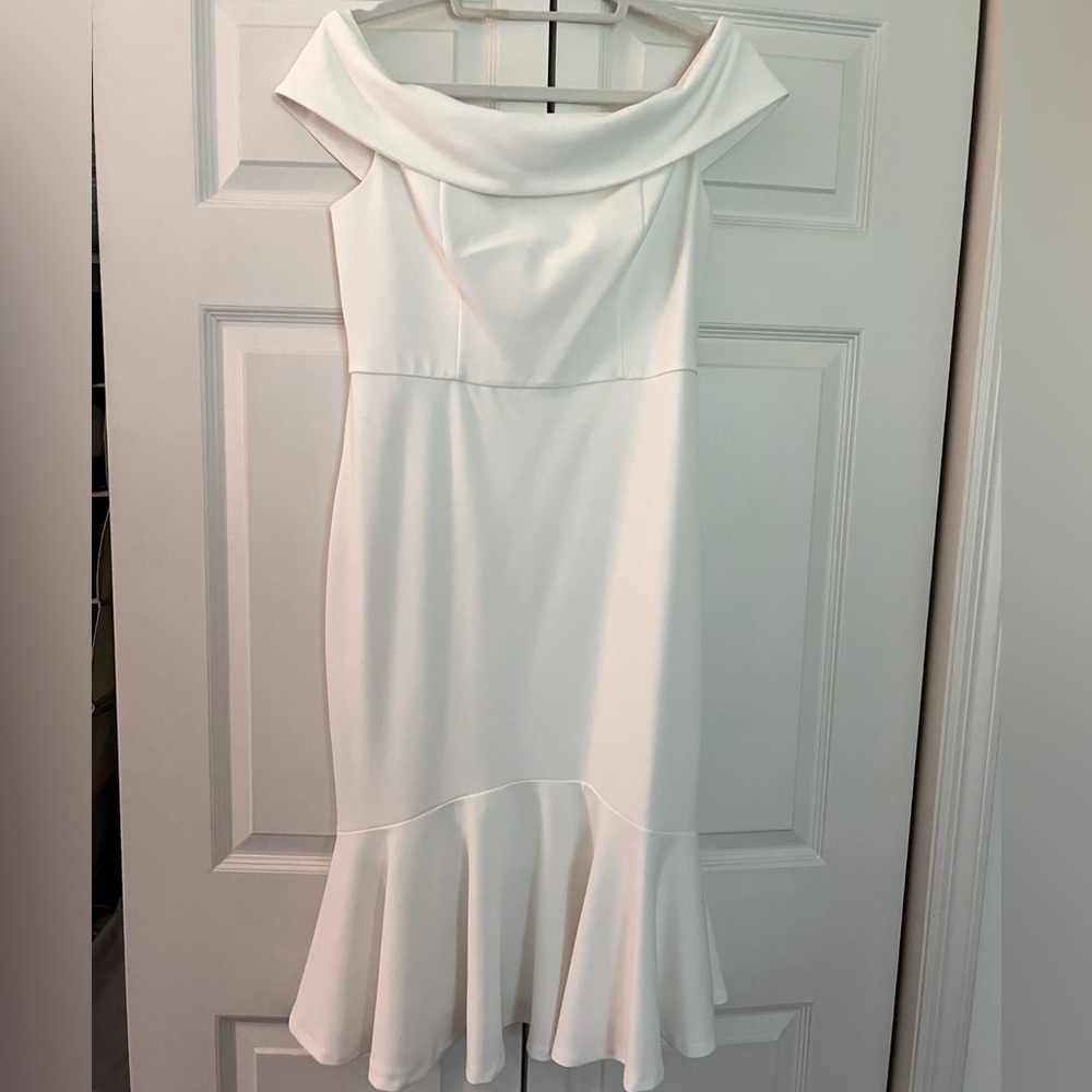 Marina off shoulder midi dress